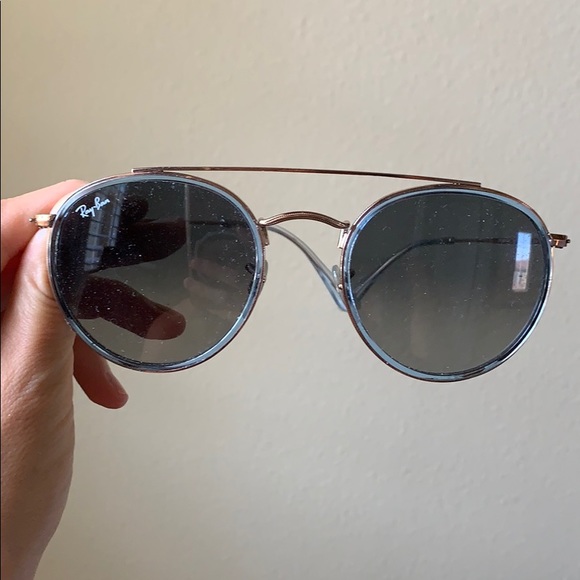 Blue lens ray-ban sunglasses